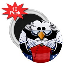 Grandma Penguin 2 25  Magnets (10 Pack)  by Nexatart