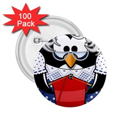 Grandma Penguin 2 25  Buttons (100 Pack)  by Nexatart