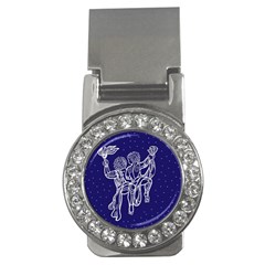 Gemini Zodiac Star Money Clips (cz)  by Mariart