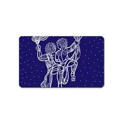 Gemini Zodiac Star Magnet (name Card) by Mariart