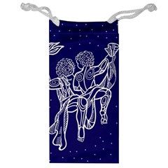 Gemini Zodiac Star Jewelry Bag by Mariart