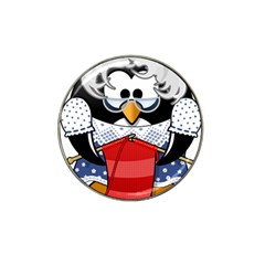 Grandma Penguin Hat Clip Ball Marker by Nexatart