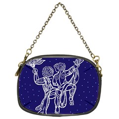 Gemini Zodiac Star Chain Purses (one Side)  by Mariart