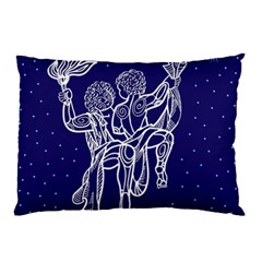 Gemini Zodiac Star Pillow Case by Mariart