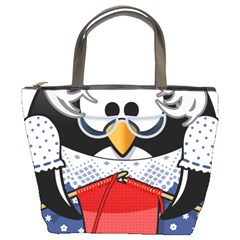 Grandma Penguin Bucket Bags by Nexatart