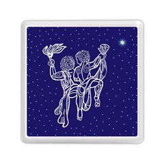 Gemini Zodiac Star Memory Card Reader (square)  by Mariart