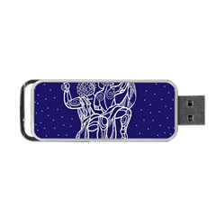 Gemini Zodiac Star Portable Usb Flash (one Side)