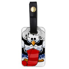 Grandma Penguin Luggage Tags (one Side)  by Nexatart