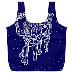 Gemini Zodiac Star Full Print Recycle Bags (l)  by Mariart