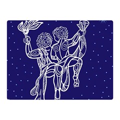 Gemini Zodiac Star Double Sided Flano Blanket (mini)  by Mariart