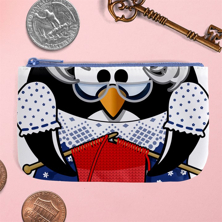 Grandma Penguin Large Coin Purse