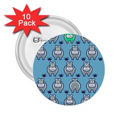 Funny Cow Pattern 2 25  Buttons (10 Pack)  by Nexatart