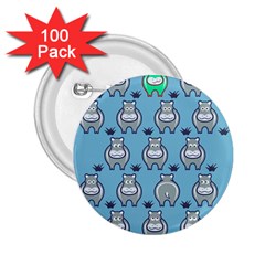 Funny Cow Pattern 2 25  Buttons (100 Pack)  by Nexatart