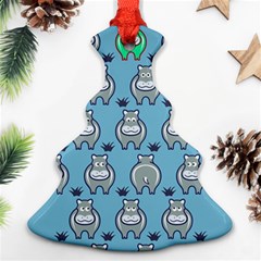 Funny Cow Pattern Christmas Tree Ornament (two Sides) by Nexatart