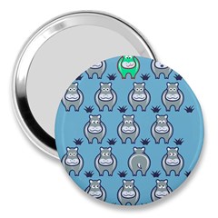 Funny Cow Pattern 3  Handbag Mirrors by Nexatart