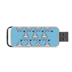 Funny Cow Pattern Portable Usb Flash (one Side) by Nexatart