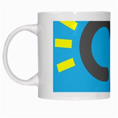 Light Rain Shower Cloud Sun Yellow Blue Sky White Mugs by Mariart