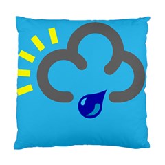 Light Rain Shower Cloud Sun Yellow Blue Sky Standard Cushion Case (two Sides)