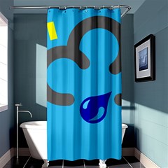 Light Rain Shower Cloud Sun Yellow Blue Sky Shower Curtain 36  X 72  (stall)  by Mariart