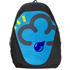 Light Rain Shower Cloud Sun Yellow Blue Sky Backpack Bag by Mariart