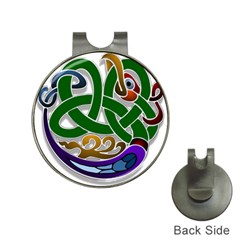 Celtic Ornament Hat Clips With Golf Markers by Nexatart