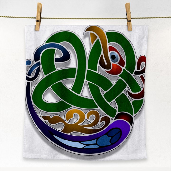 Celtic Ornament Face Towel