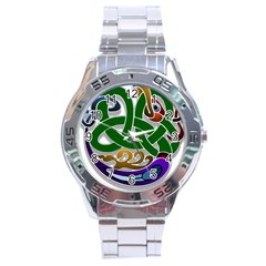 Celtic Ornament Stainless Steel Analogue Watch by Nexatart