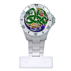 Celtic Ornament Plastic Nurses Watch by Nexatart