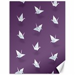 Goose Swan Animals Birl Origami Papper White Purple Canvas 18  x 24   17.8 x23.08  Canvas - 1