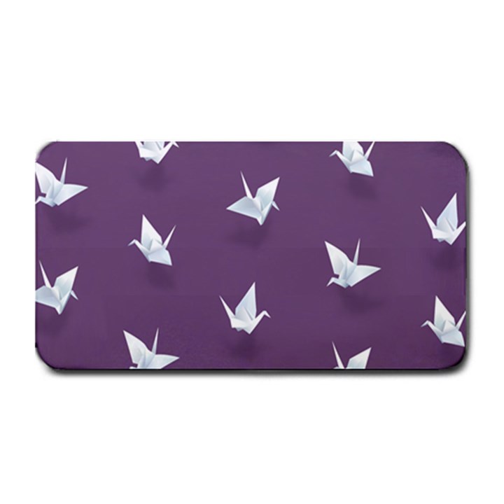 Goose Swan Animals Birl Origami Papper White Purple Medium Bar Mats