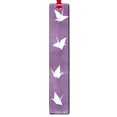 Goose Swan Animals Birl Origami Papper White Purple Large Book Marks by Mariart