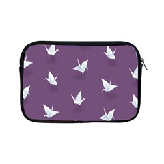 Goose Swan Animals Birl Origami Papper White Purple Apple Ipad Mini Zipper Cases by Mariart