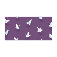 Goose Swan Animals Birl Origami Papper White Purple Yoga Headband