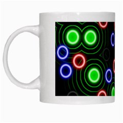 Neons Couleurs Circle Light Green Red Line White Mugs by Mariart