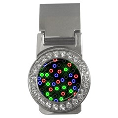 Neons Couleurs Circle Light Green Red Line Money Clips (cz) 