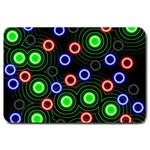 Neons Couleurs Circle Light Green Red Line Large Doormat  30 x20  Door Mat