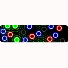 Neons Couleurs Circle Light Green Red Line Large Bar Mats by Mariart