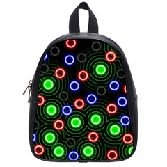 Neons Couleurs Circle Light Green Red Line School Bags (small)  by Mariart