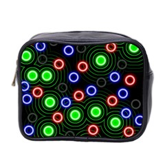 Neons Couleurs Circle Light Green Red Line Mini Toiletries Bag 2-side