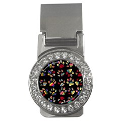 Colorful Paw Prints Pattern Background Reinvigorated Money Clips (cz)  by Nexatart