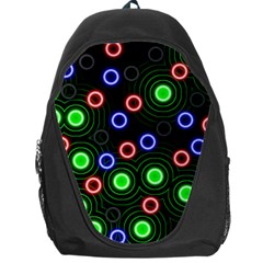 Neons Couleurs Circle Light Green Red Line Backpack Bag by Mariart