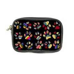 Colorful Paw Prints Pattern Background Reinvigorated Coin Purse by Nexatart