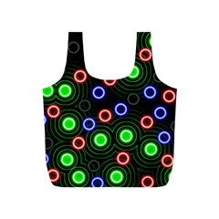 Neons Couleurs Circle Light Green Red Line Full Print Recycle Bags (s)  by Mariart