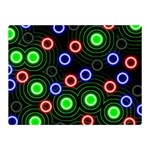 Neons Couleurs Circle Light Green Red Line Double Sided Flano Blanket (Mini)  35 x27  Blanket Front