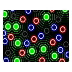 Neons Couleurs Circle Light Green Red Line Double Sided Flano Blanket (large)  by Mariart