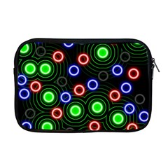 Neons Couleurs Circle Light Green Red Line Apple Macbook Pro 17  Zipper Case by Mariart