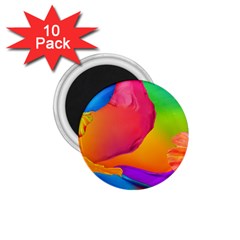 Paint Rainbow Color Blue Red Green Blue Purple 1 75  Magnets (10 Pack)  by Mariart