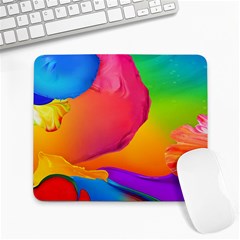 Paint Rainbow Color Blue Red Green Blue Purple Large Mousepads by Mariart