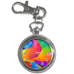 Paint Rainbow Color Blue Red Green Blue Purple Key Chain Watches by Mariart