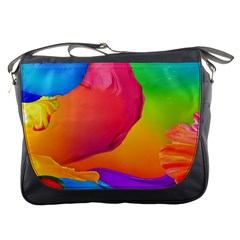 Paint Rainbow Color Blue Red Green Blue Purple Messenger Bags by Mariart